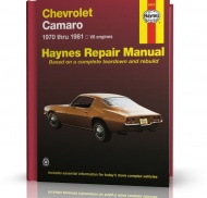 CHEVROLET CAMARO 1970-1981 Z z silnikiem V8 - instrukcja Hayens