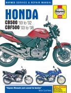 INSTRUKCJA HONDA CB500 - HONDA CBF500 (1993-2008)