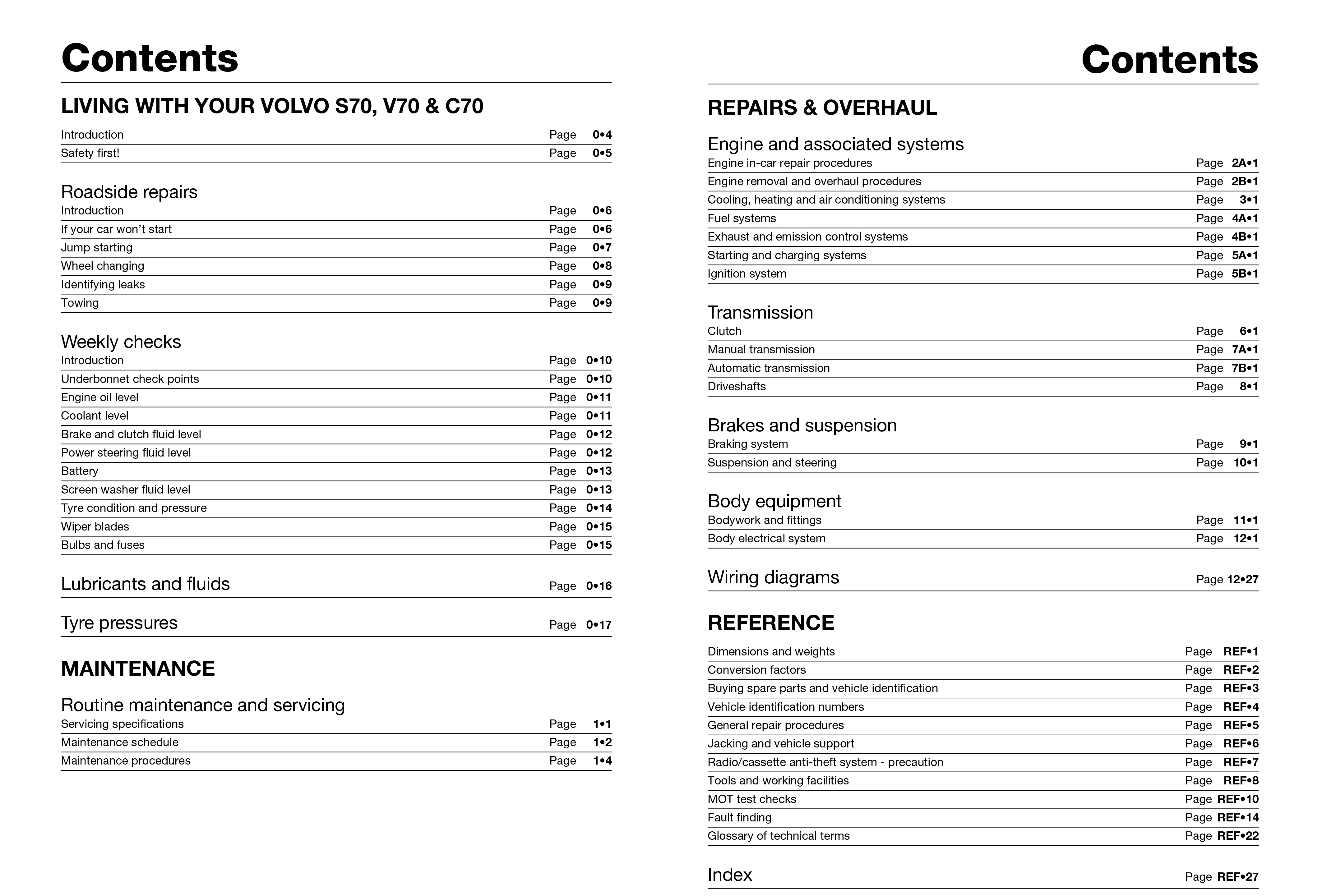 INSTRUKCJA VOLVO S70, VOLVO V70, VOLVO C70 (19961999