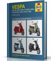 INSTRUKCJA VESPA GTS125, GTS250, GTS300ie, GTV250, GTV300ie, LX125, LX150ie, S125, S150ie (2005-2010)